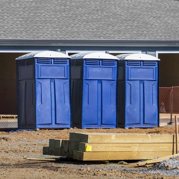 is there a specific order in which to place multiple porta potties in Clockville New York